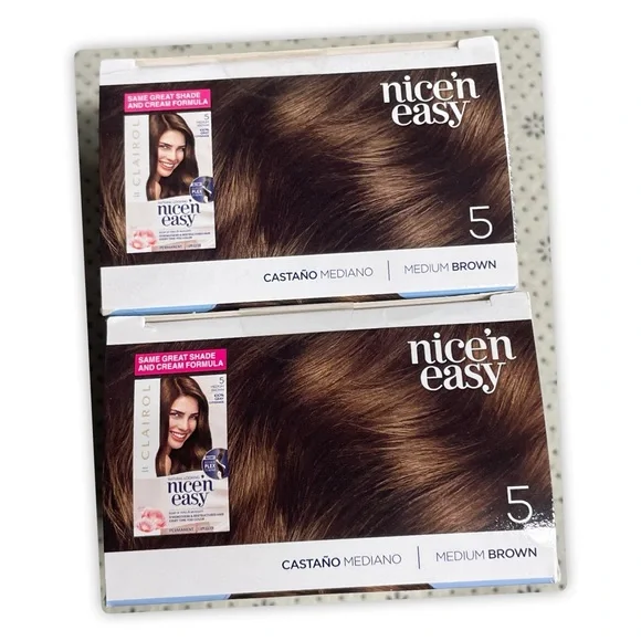 Nice'n Easy Permanent Hair Color, 5 Medium Brown, pack of 2 - Picture 4 of 5